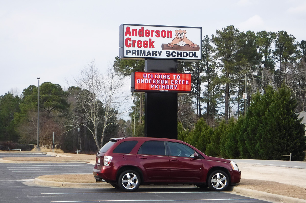 Anderson Creek Primary - Bunnlevel, NC - Advance Signs & Service