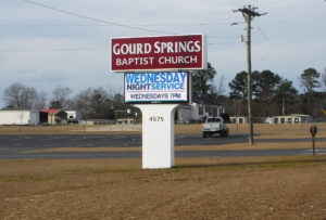 Gourd Springs Baptist Church - Spring Lake, NC - Advance Signs & Service