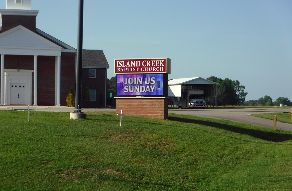 Island Creek Baptist Church – Rose Hill, NC - Advance Signs & Service